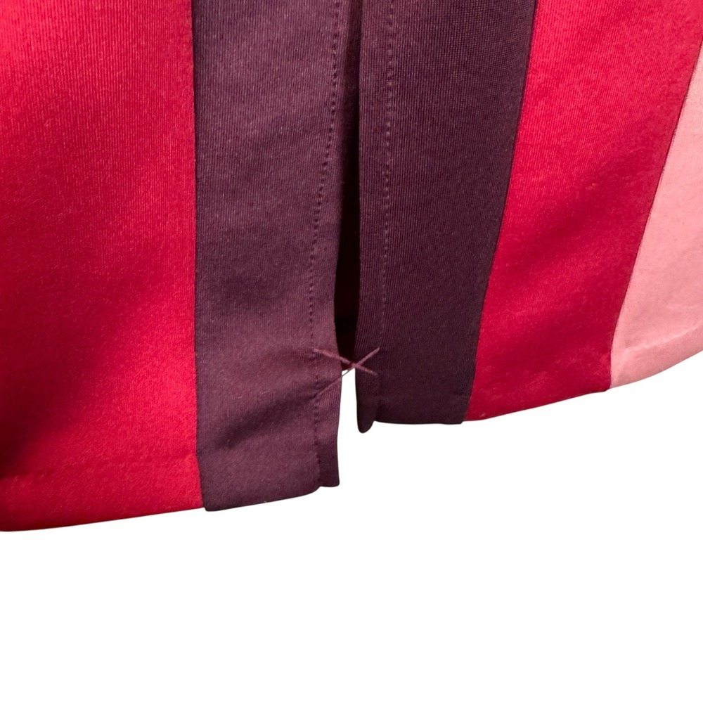 New York & Company Stretch Midi Dress Sleeveless Stripe Color Block Womens Sz XS - Picture 5 of 9